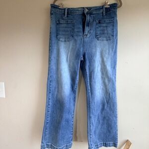 Freckled Poppy x Risen Jeans Wide Leg Pants Women 15 32 Stretch Indie Boho